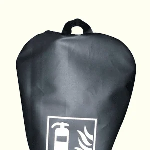 Housse noire pour extincteur eau poudre CO2